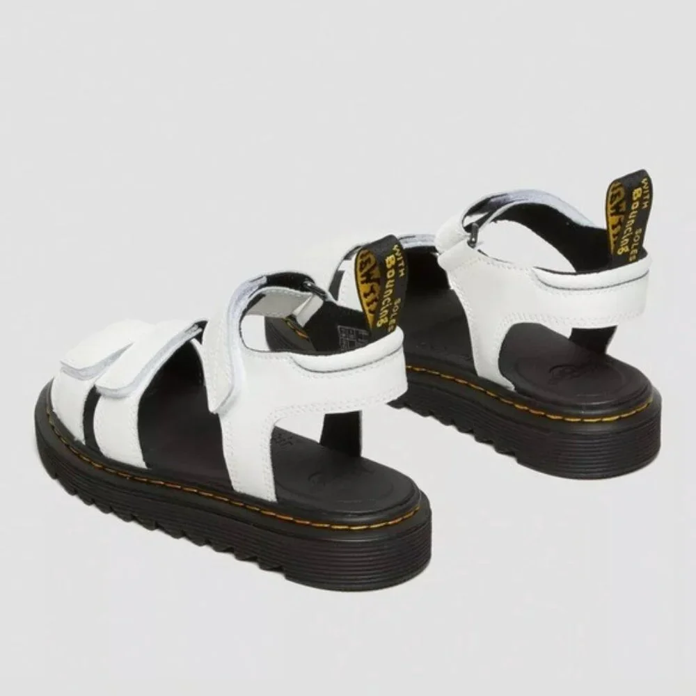 DR. MARTENS KLAIRE LEATHER STRAP SANDALS‎